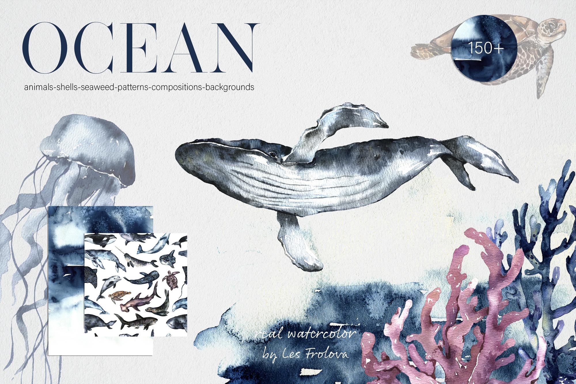 OCEAN-Watercolor Collection