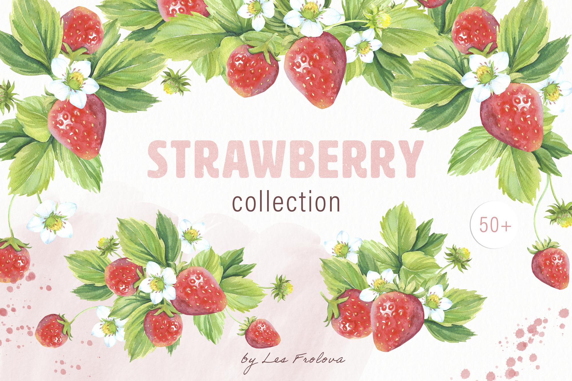 Watercolor Strawberry