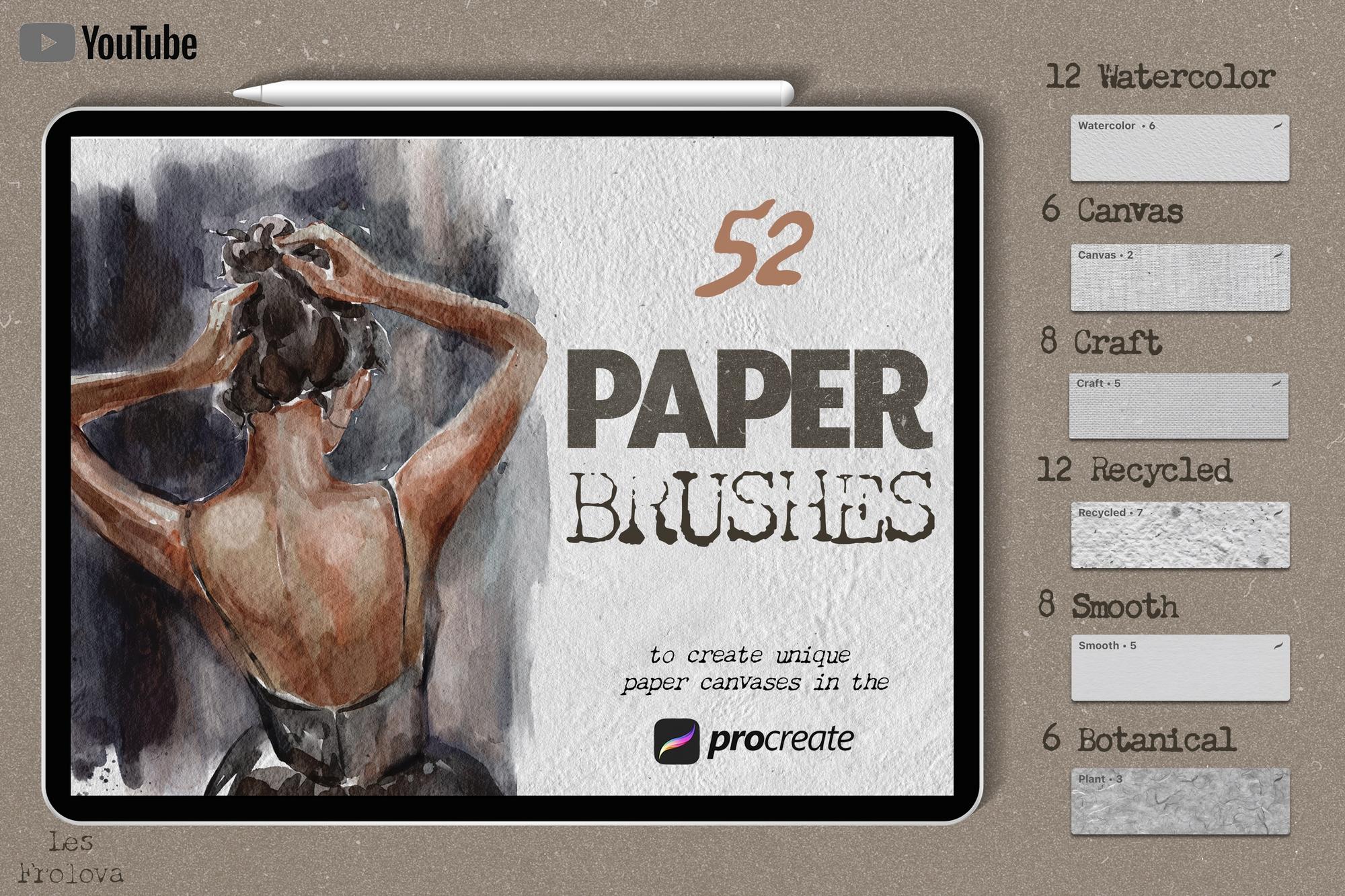 Paper Texture Procreate Brushes