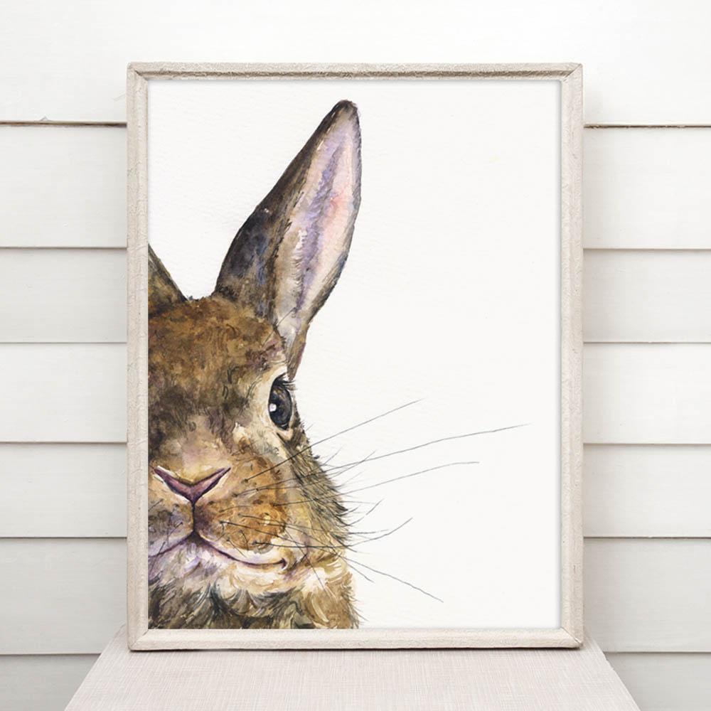 Print "Rabbit" | Watercolor