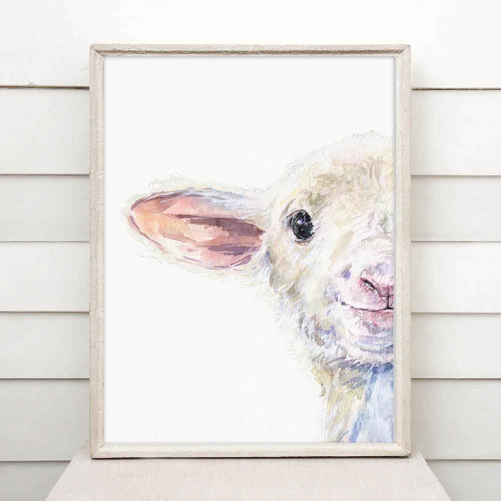 Print "Lamb" | Watercolor