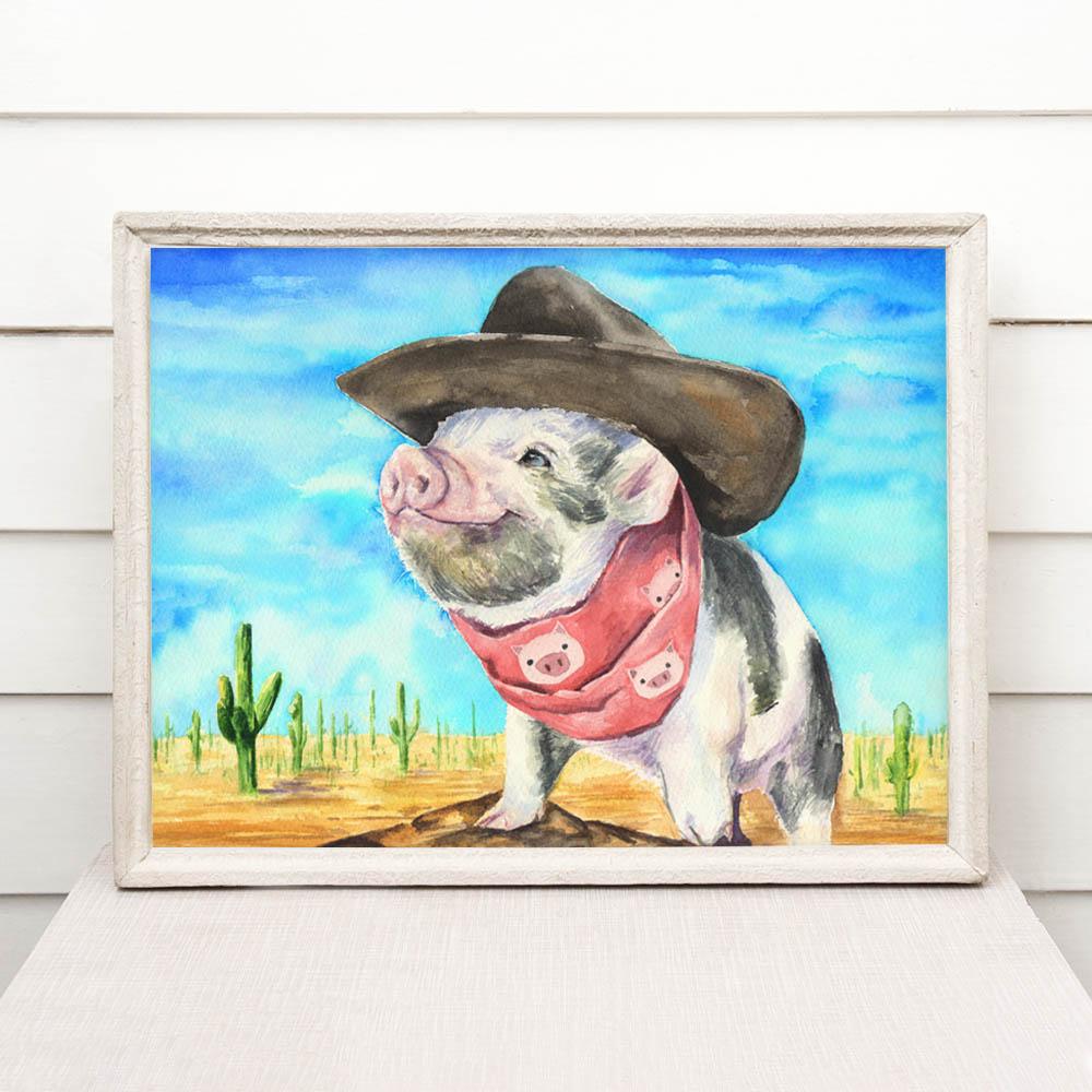 Print "Wild West" | Watercolor