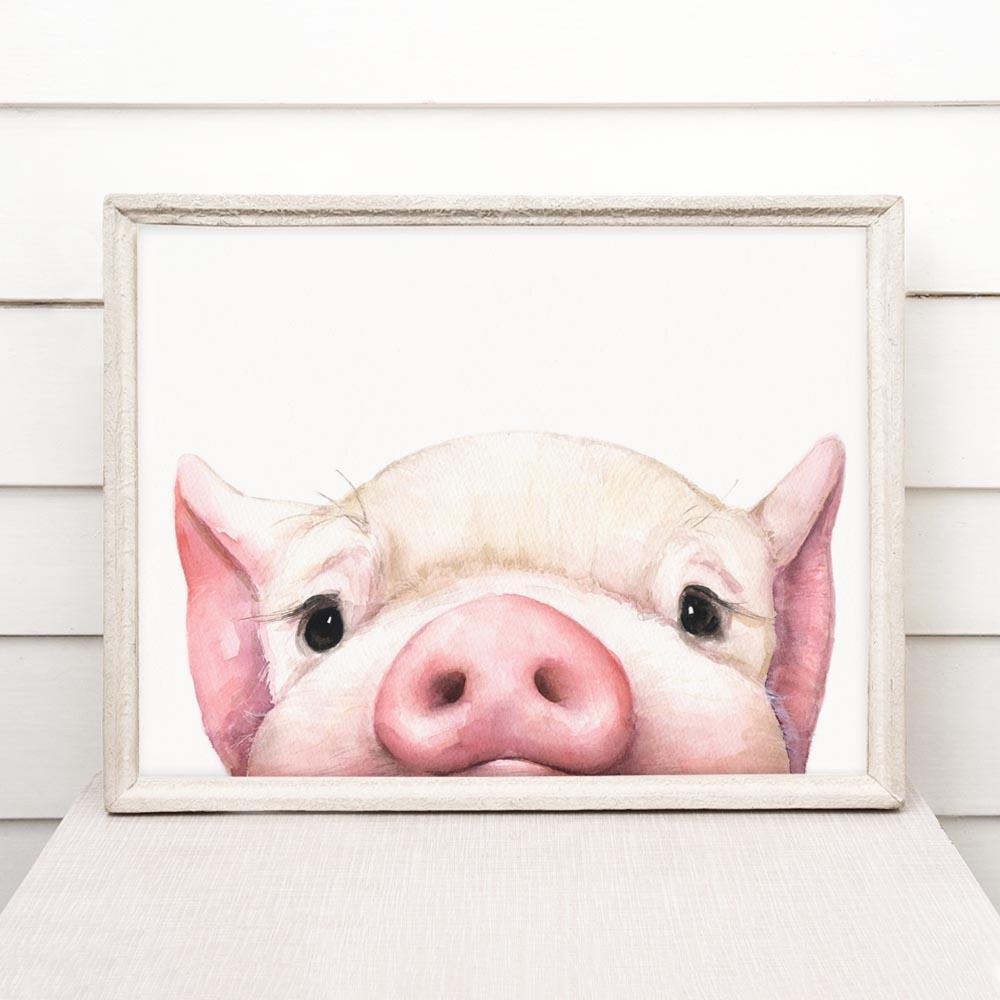 Print "Piglet" | Watercolor