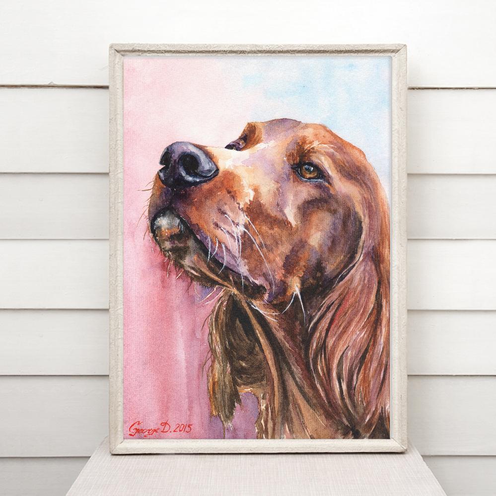Print "Irish Setter | Watercolor