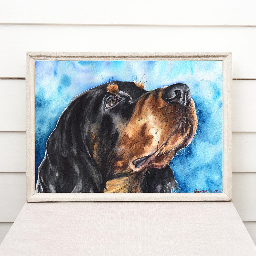 Print "Gordon Setter | Watercolor