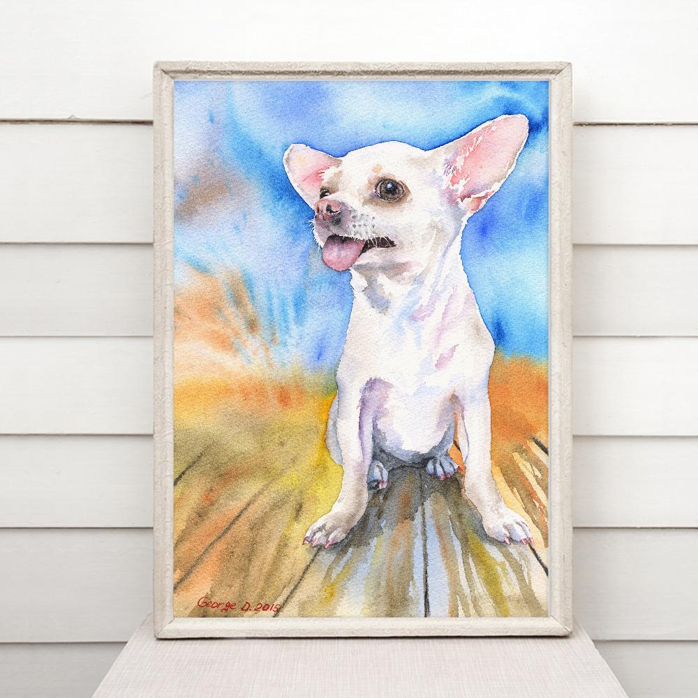 Print "Chihuahua" | Watercolor