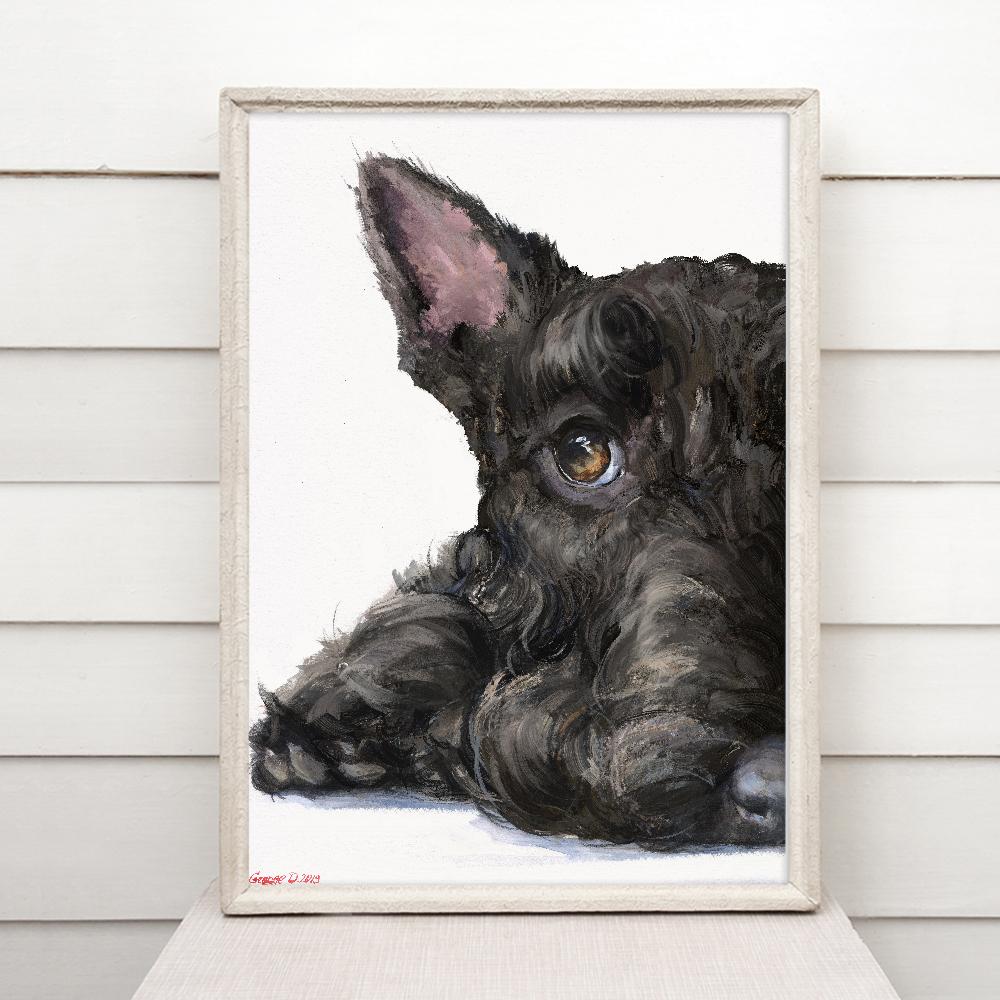 Print "Scottish Terrier" | Mixed technique