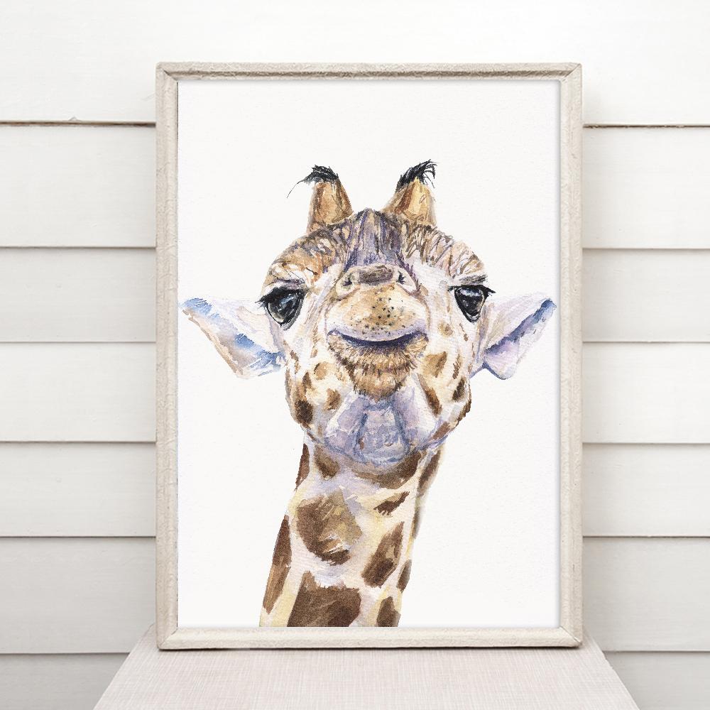 Print "Giraffe baby" | Watercolor