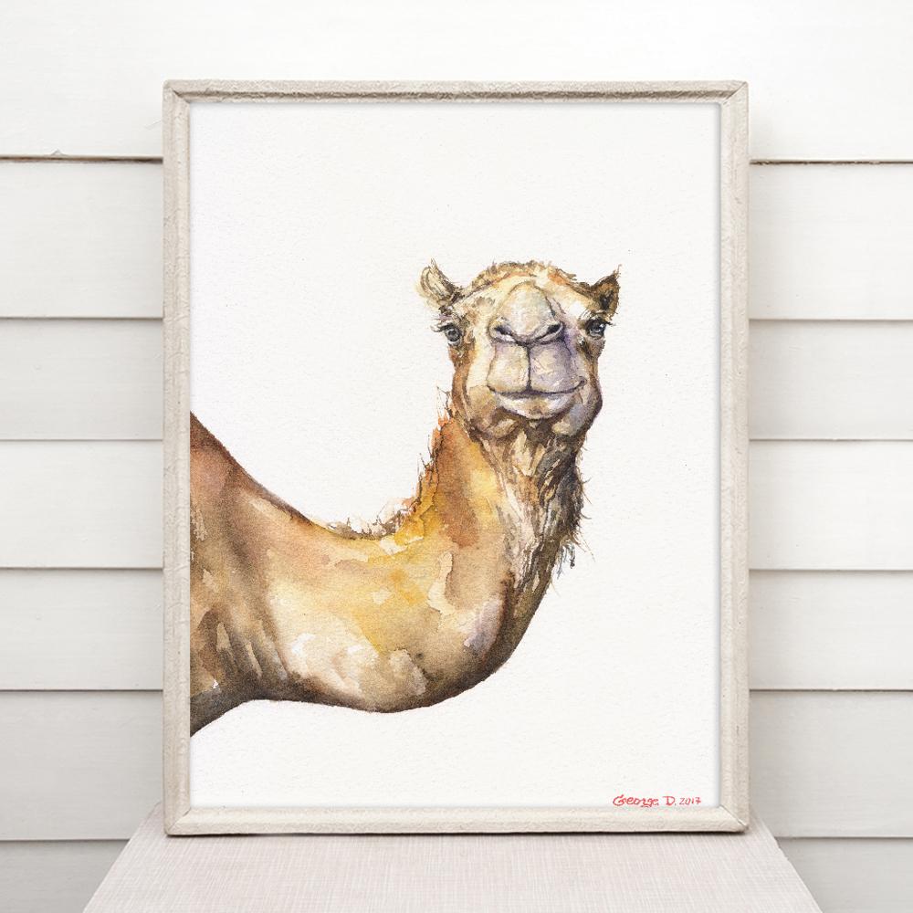 Print "Camel" | Watercolor