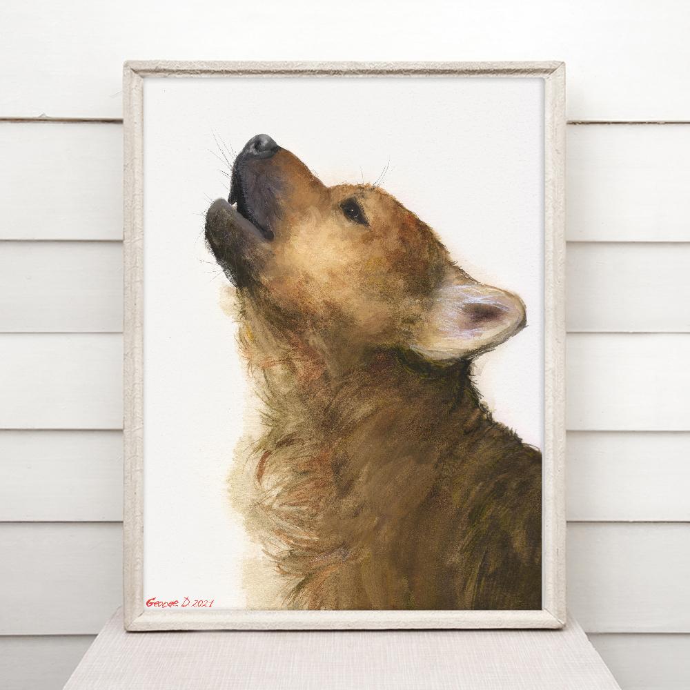 Print "Wolf cub" | Mixed technique