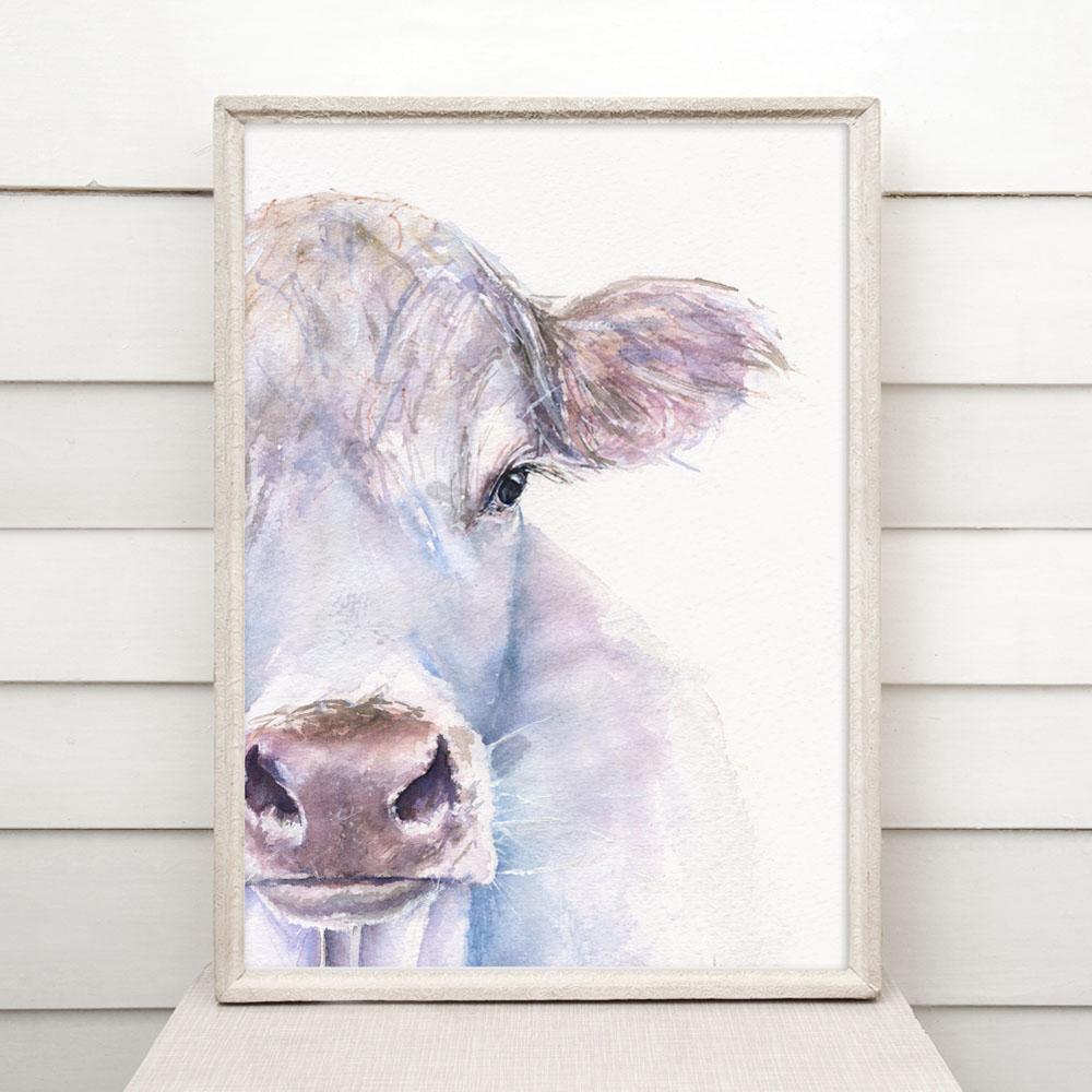 Print "Cow" | Watercolor