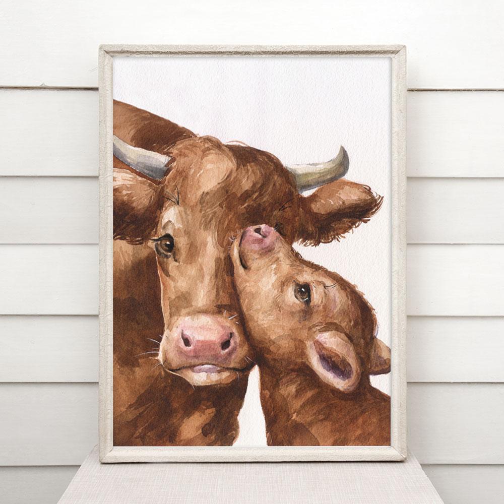 Print "Mother's love" | Watercolor