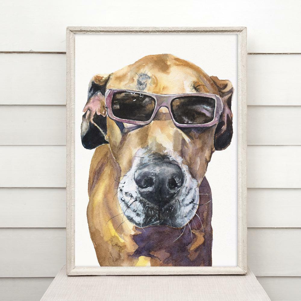 Print "Great Dane" | Watercolor