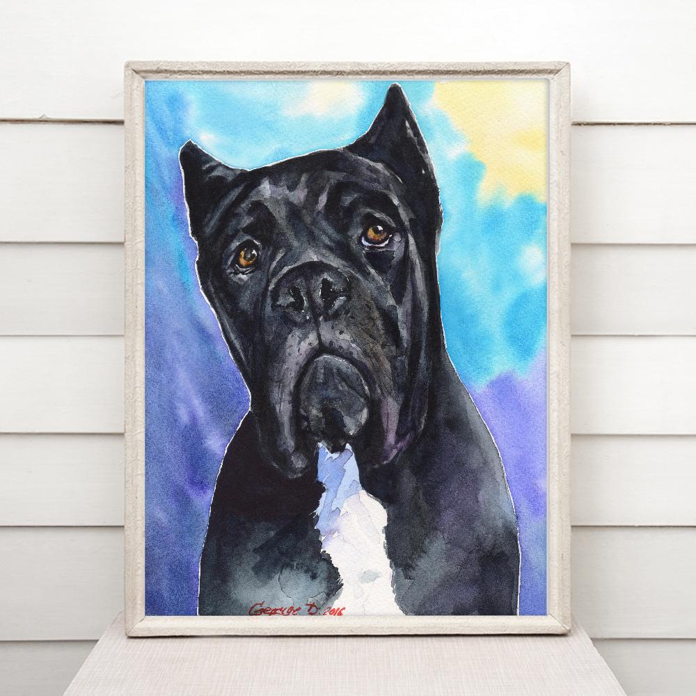 Print "Cane corso" | Watercolor