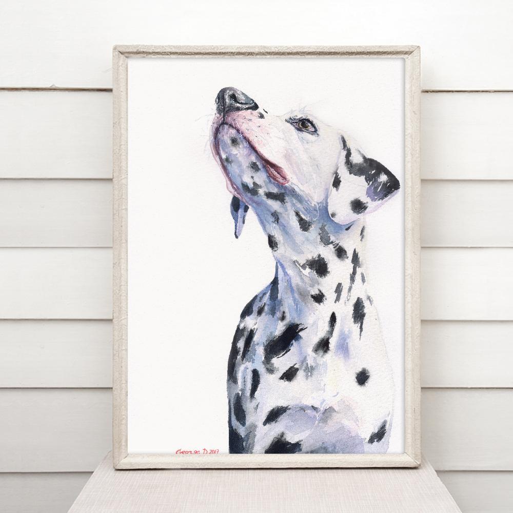 Print "Dalmatian" | Watercolor