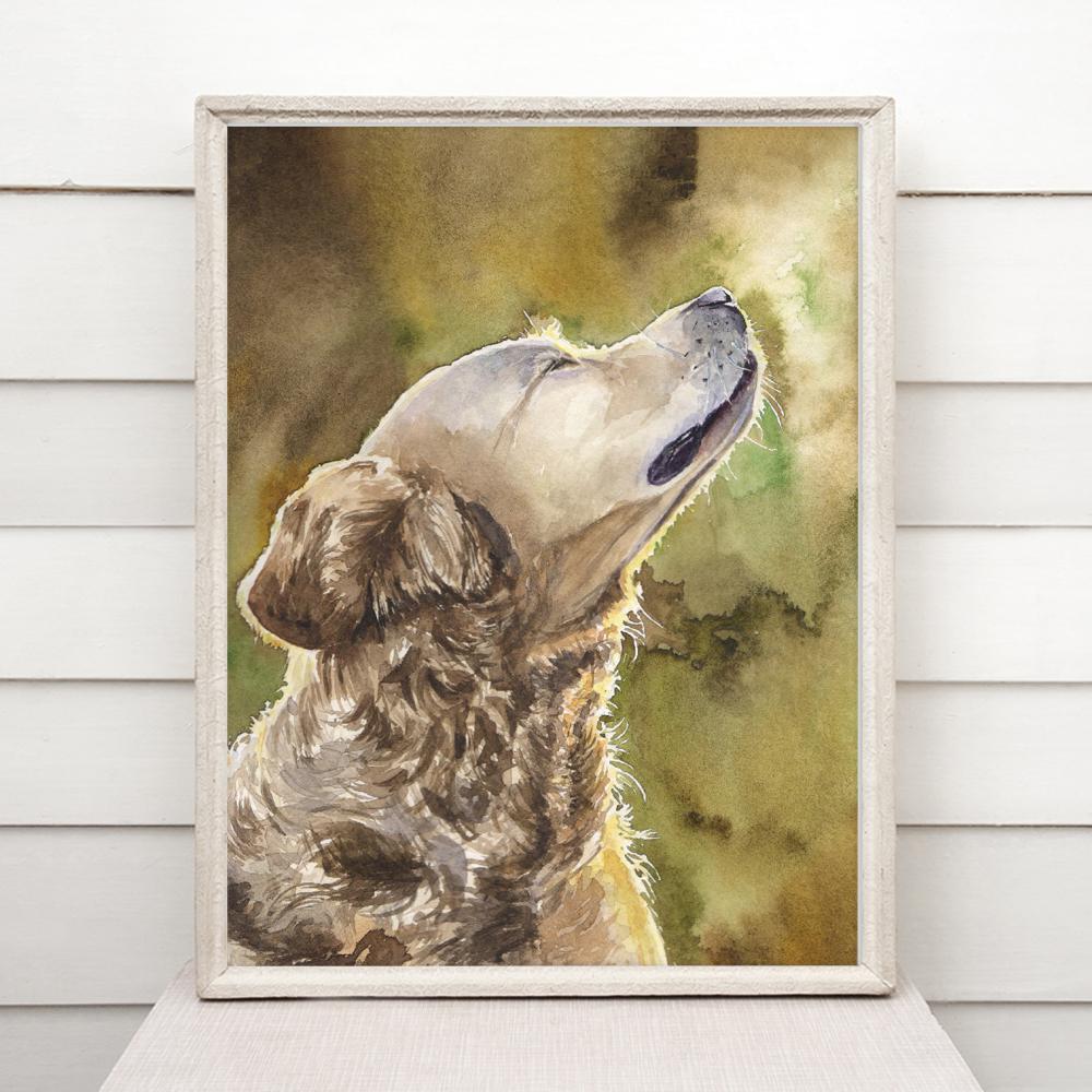 Print "Labrador retriever" | Watercolor