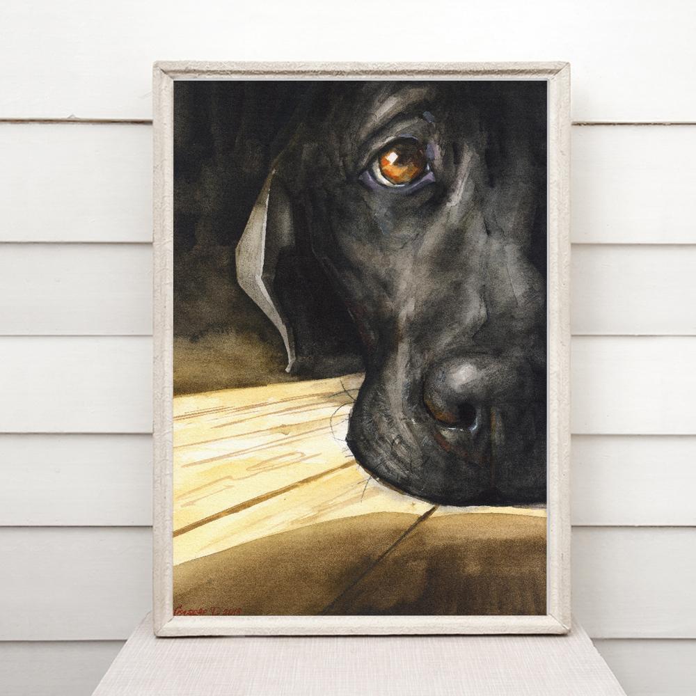 Print "Labrador" | Watercolor