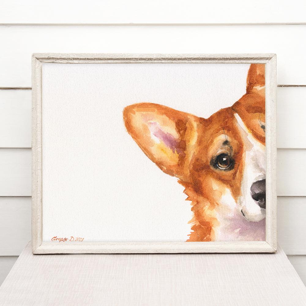 Print "Corgi" | Watercolor