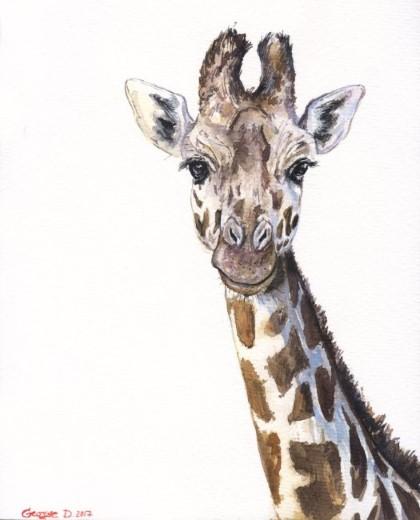 Print "Giraffe baby" | Watercolor