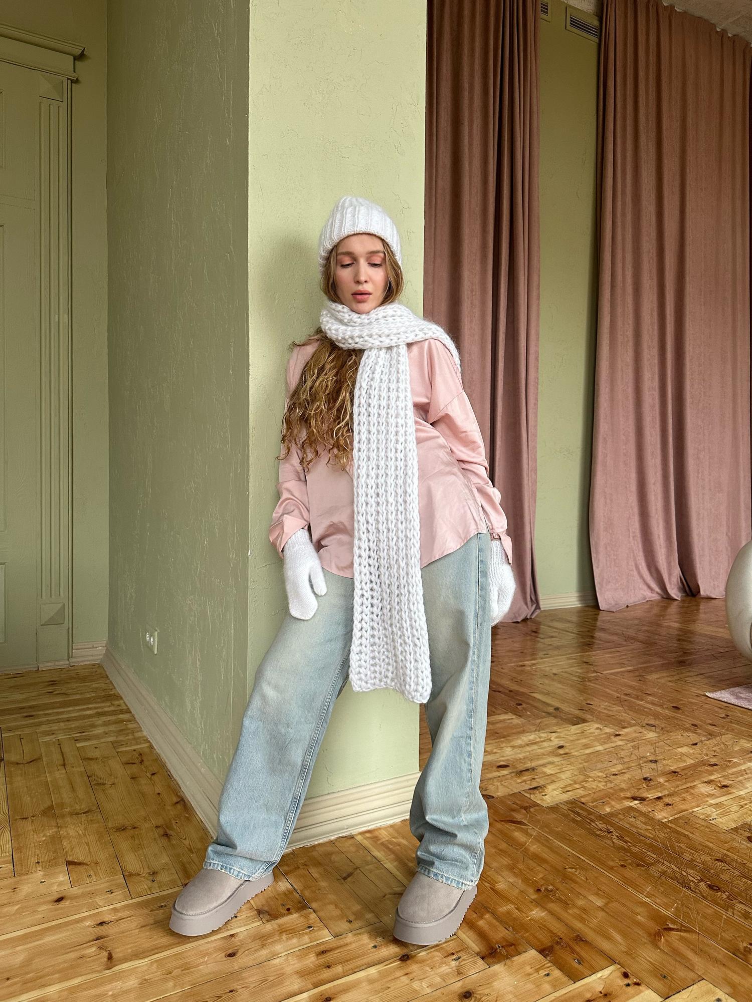 Мохеровый шарф