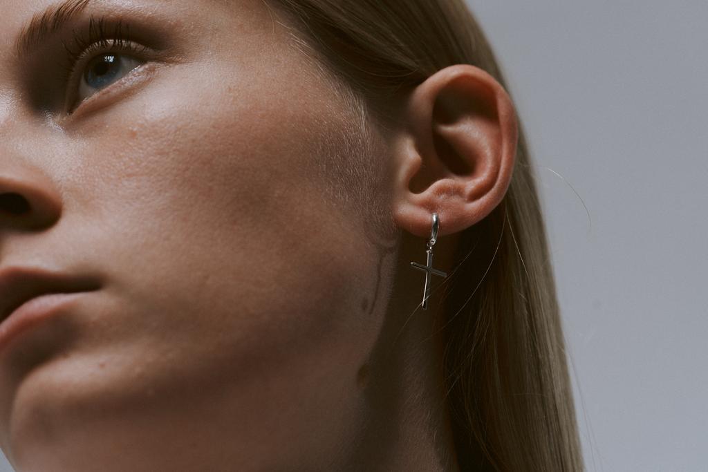 серьги-крестики