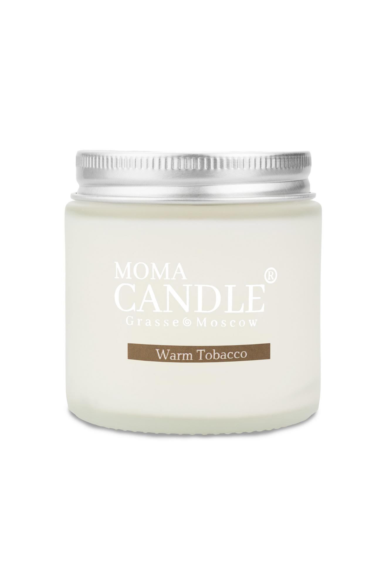 Свеча "Warm Tobacco" 120 гр.,( матовое.стекло)