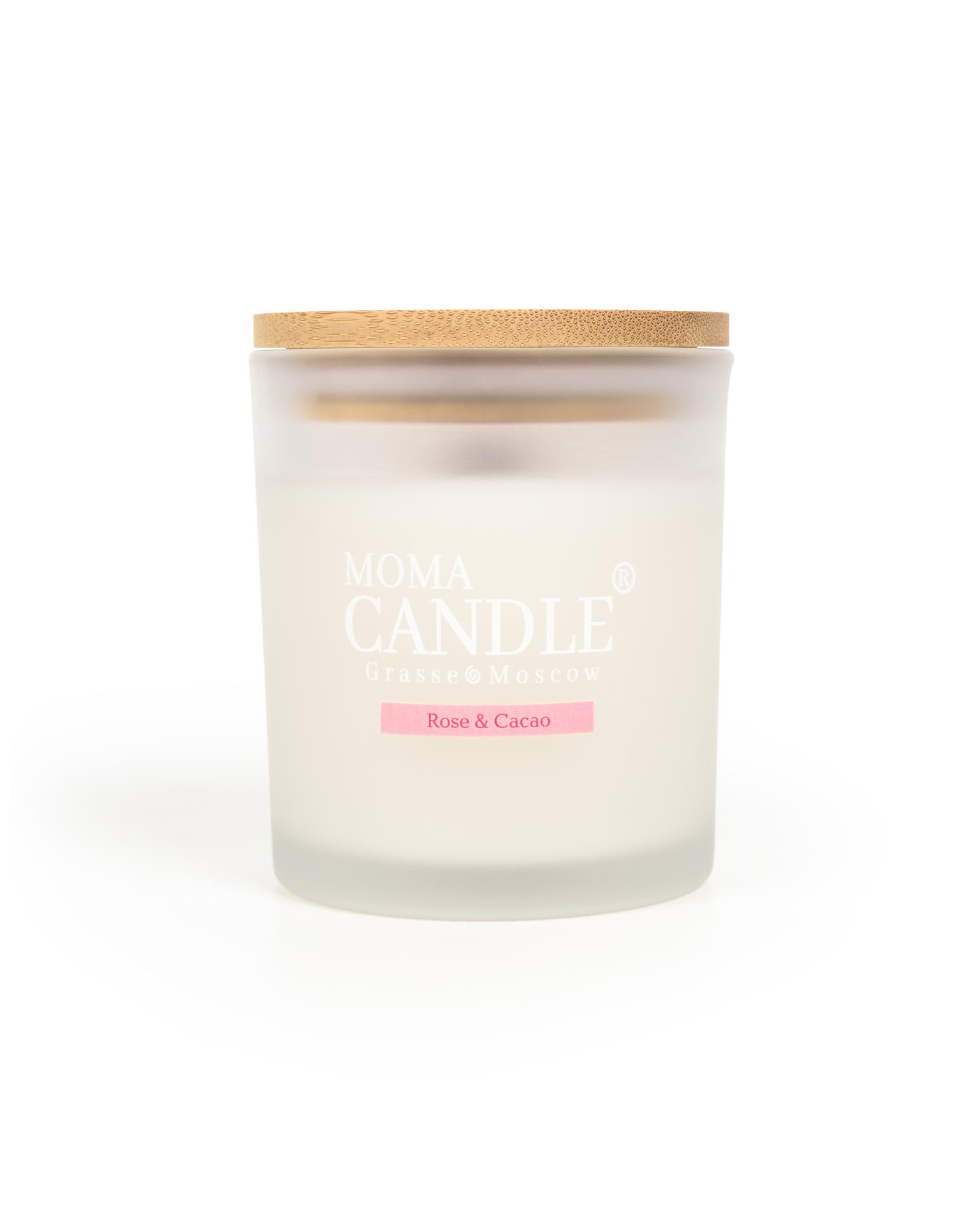 Свеча «Rose & Cacao» , 230 гр.,(матовое.стекло)