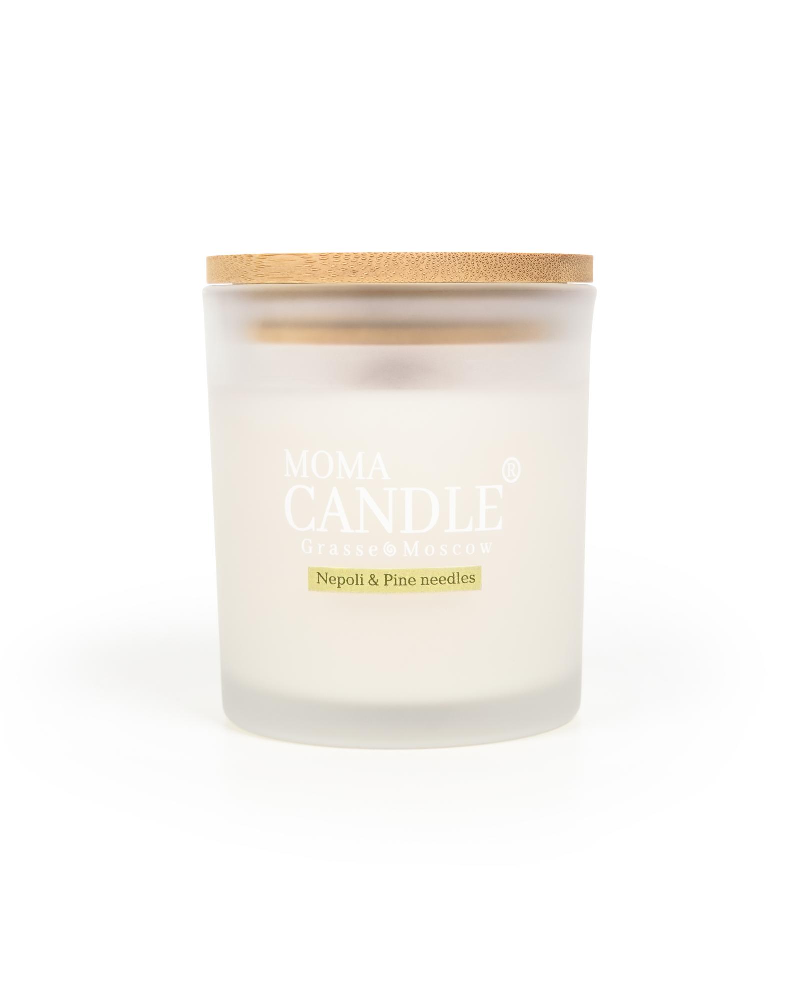 Cвеча "Neroli & Pine needle" ,230 гр.,(матовое стекло)
