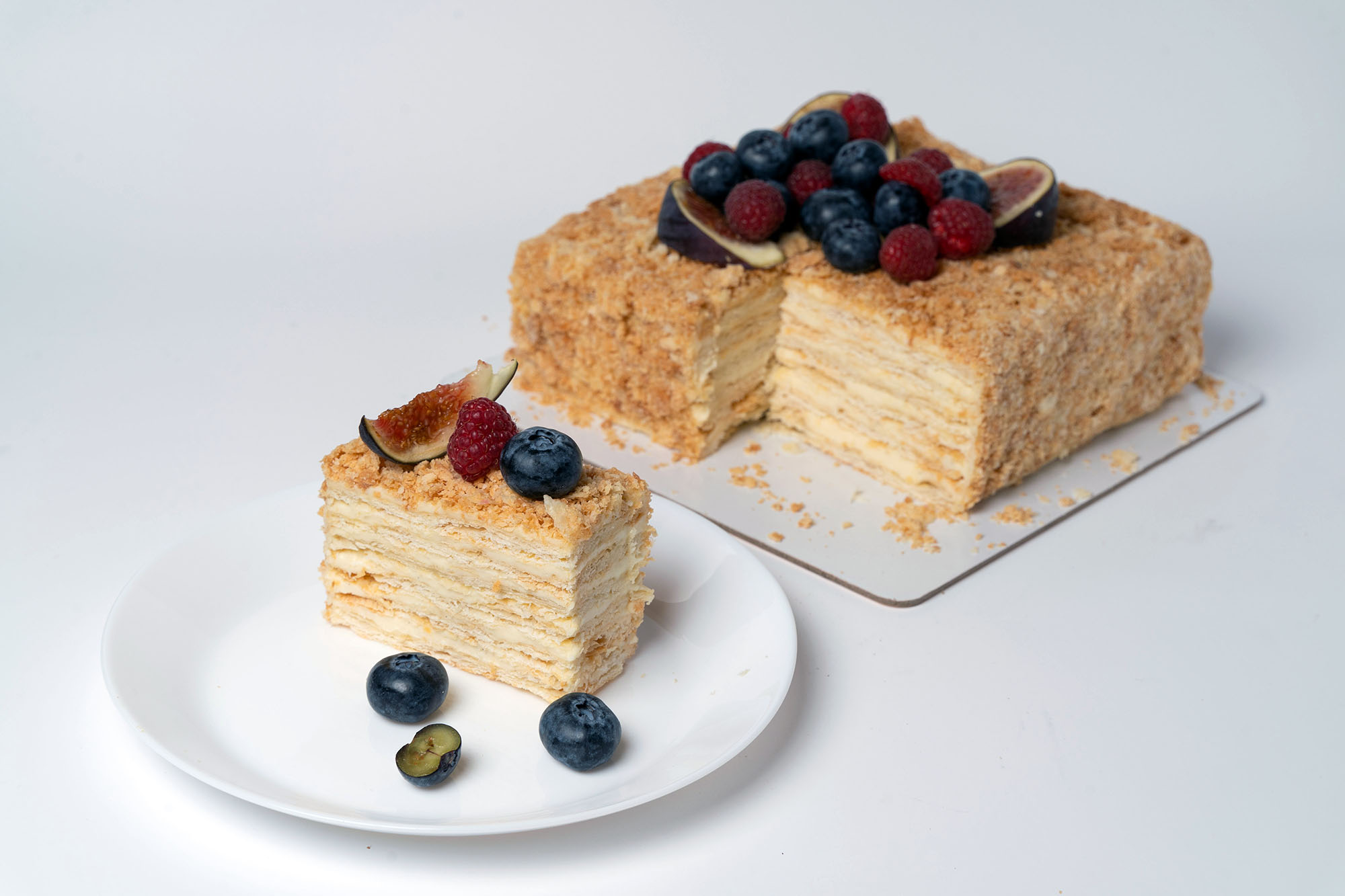 Наполеон на белом шоколаде