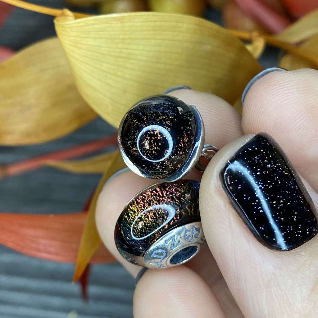 MTO Yellow/Green/Red Dichro BEAD/DANGLE