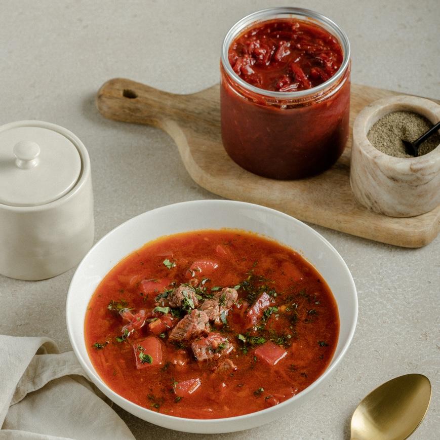 Заготовка на борщ (с капустой и мясом), 550 гр