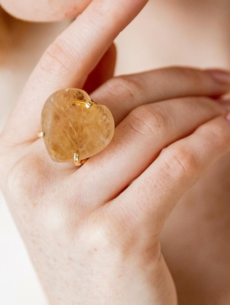 Кольцо с цитрином