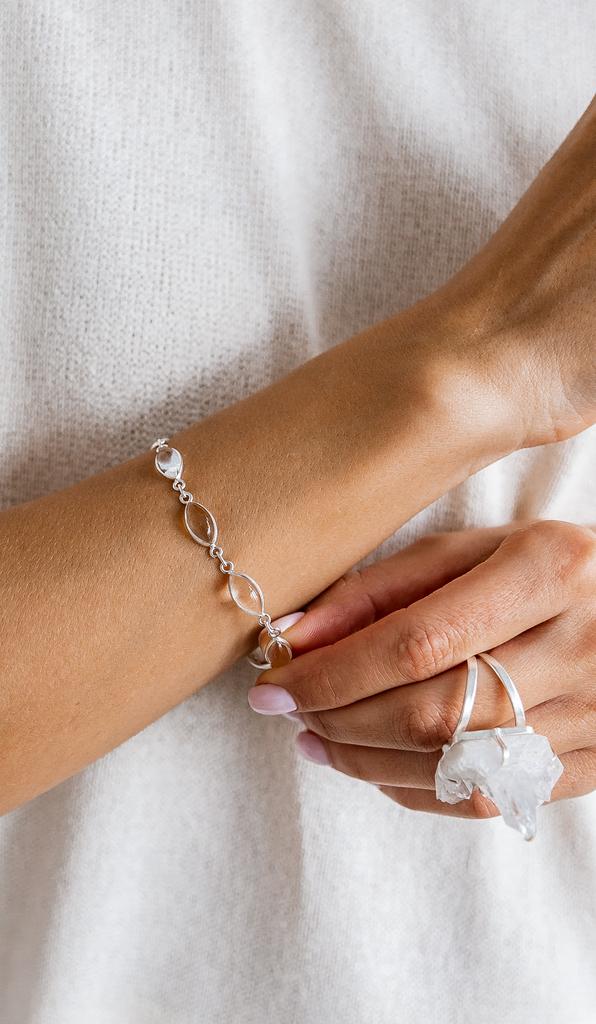 Браслет с горным хрусталем