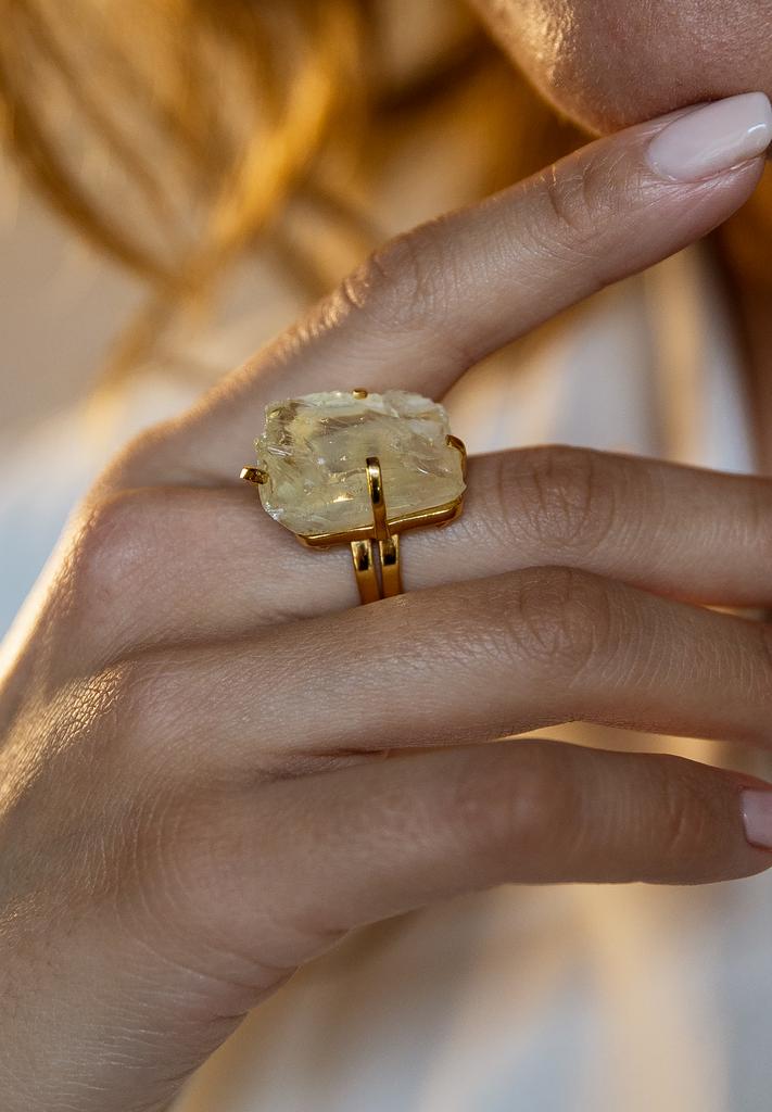 Кольцо с цитрином