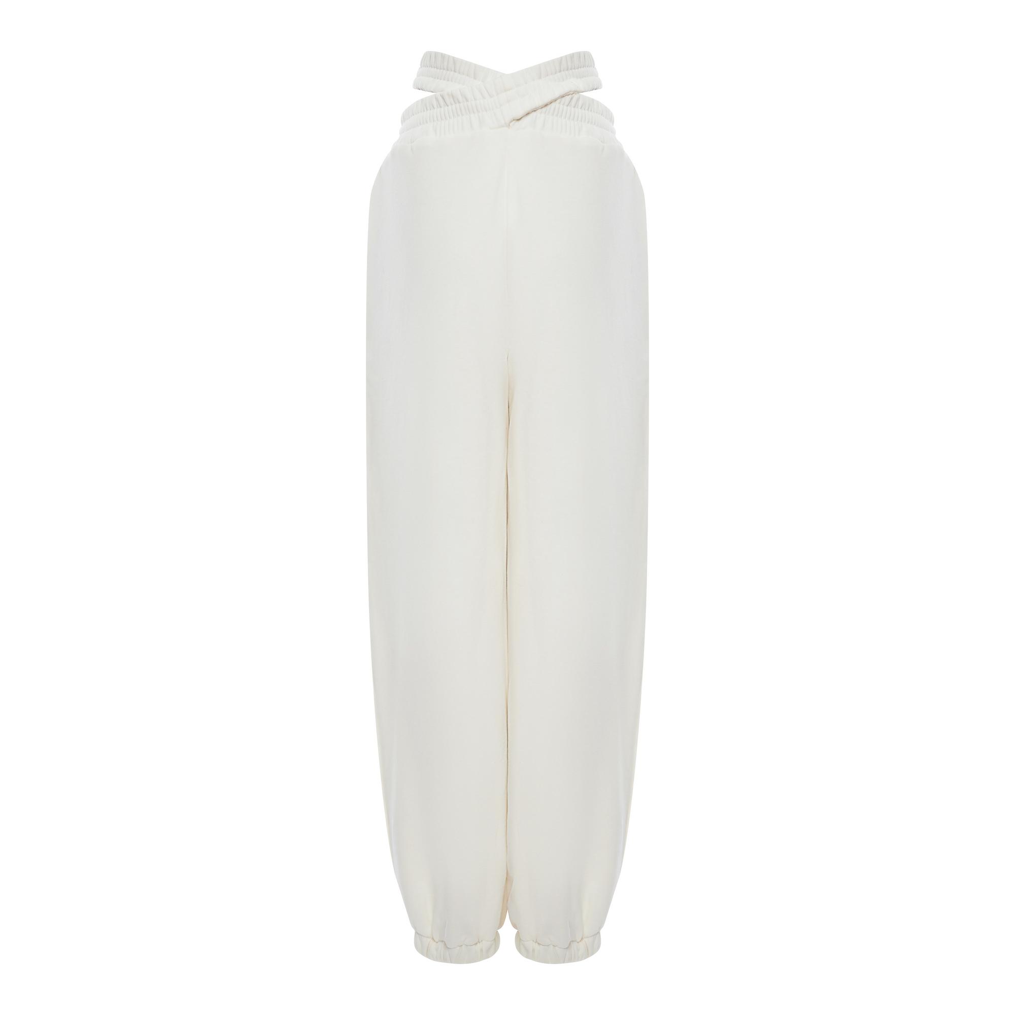 Спортивные брюки молочные