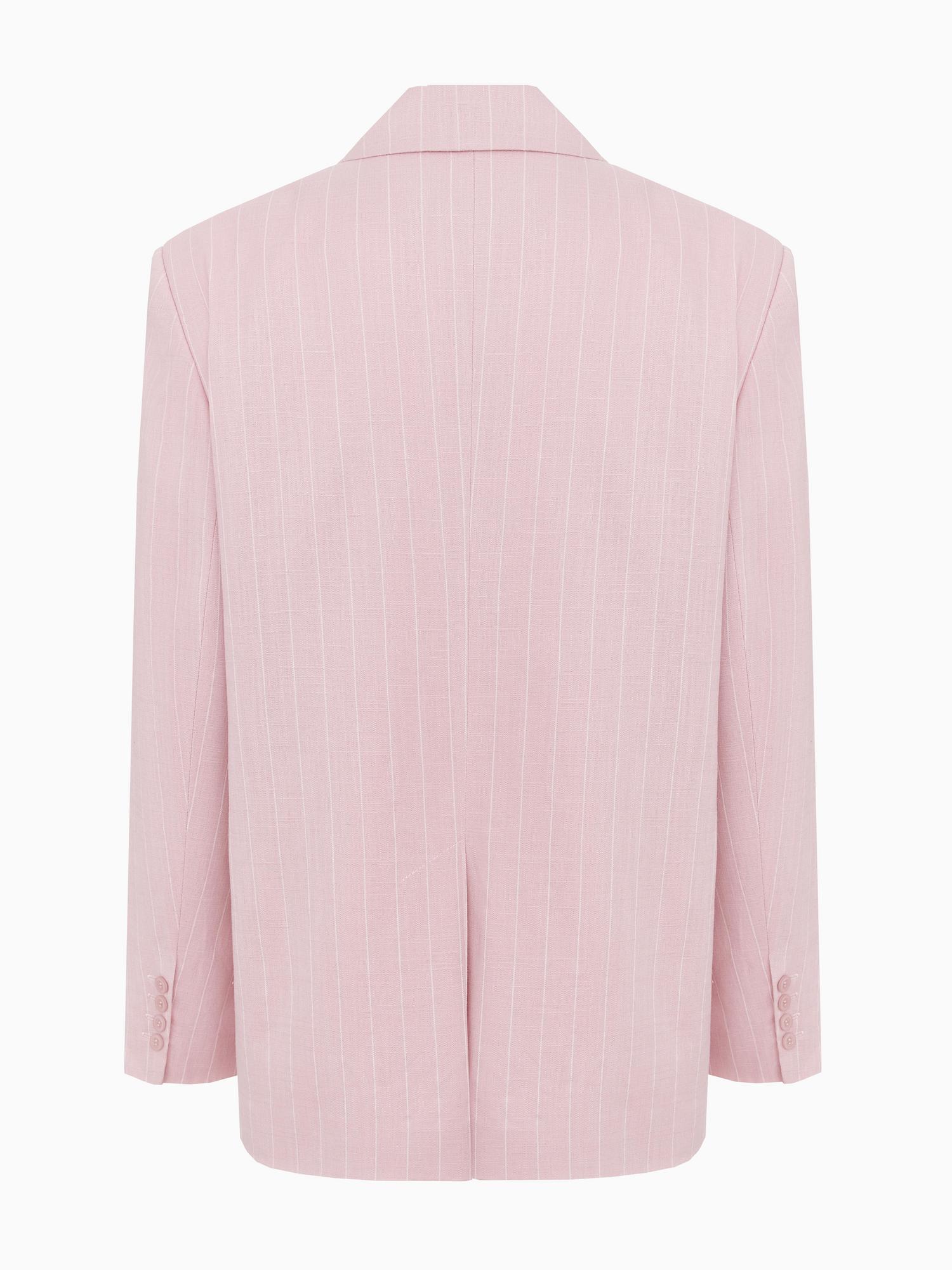 Жакет в полоску из итальянского льна