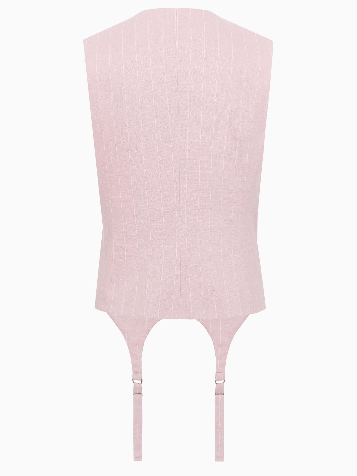 Жилет с подтяжками из итальянского льна