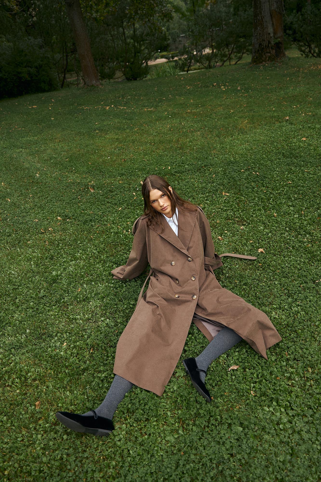 TRENCH COAT WINGS BROWN