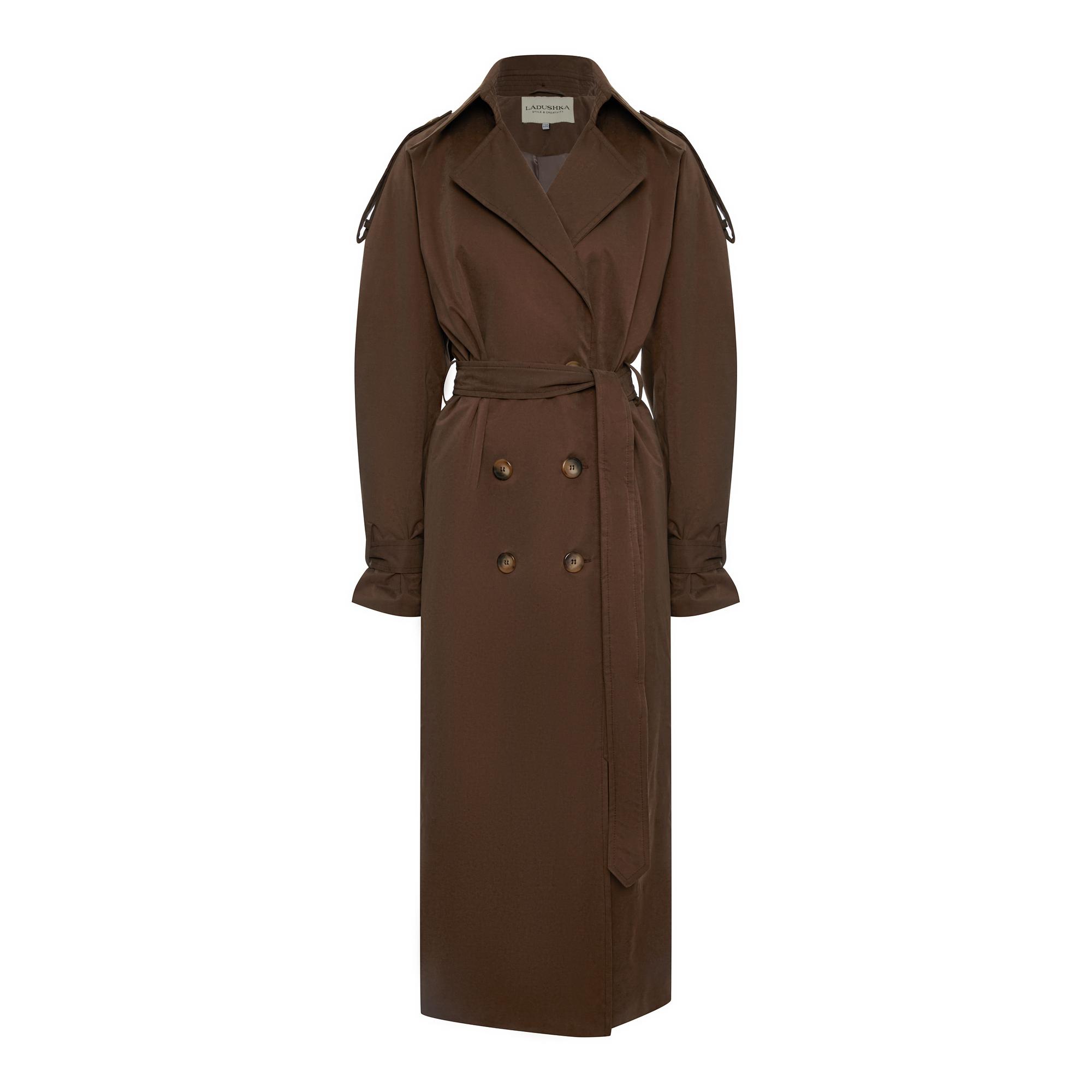 TRENCH COAT WINGS BROWN