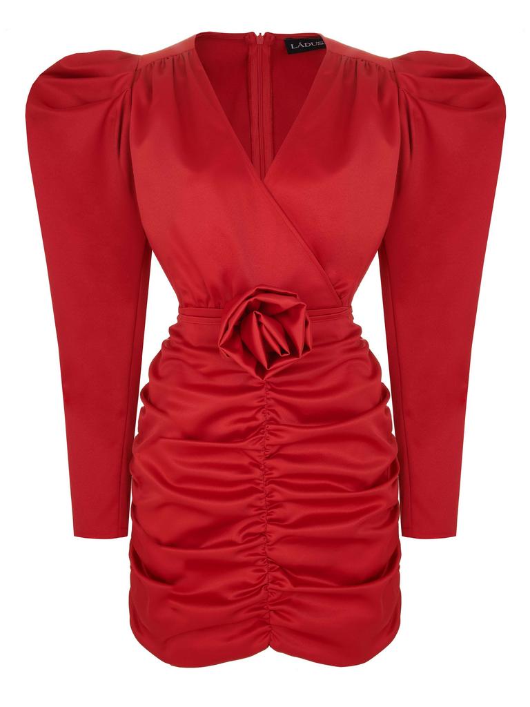 Мини платье RED FLOWER