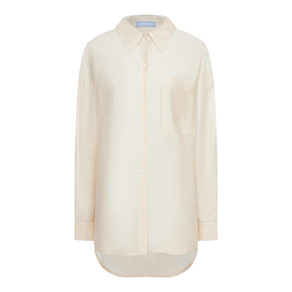 Рубашка из воздушной ткани MILK