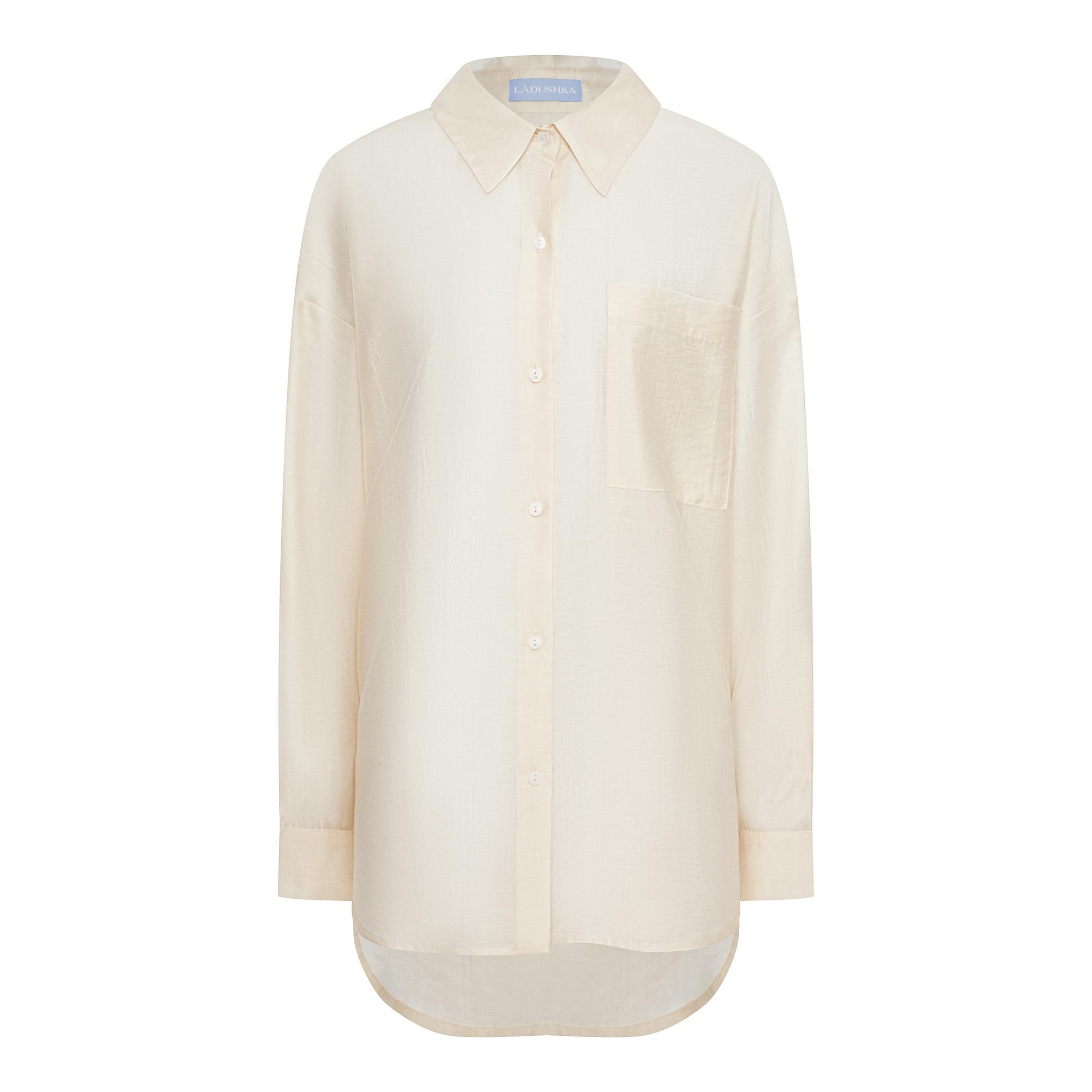 Рубашка из воздушной ткани MILK