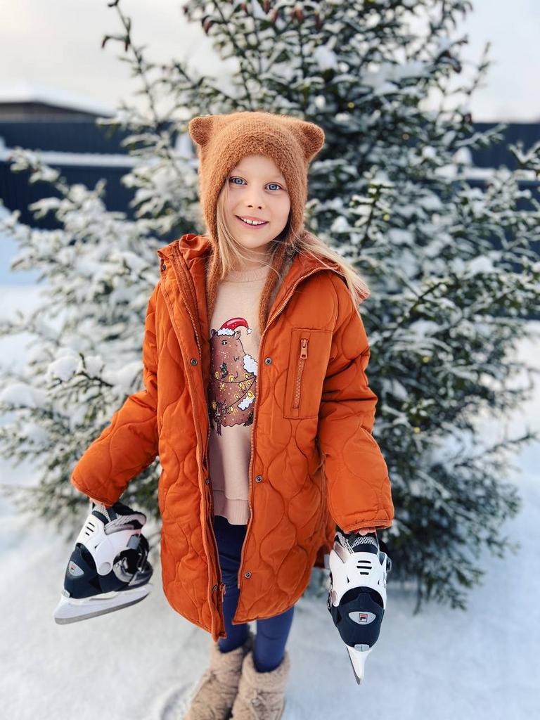 Свитшот детский Капибара новогодняя