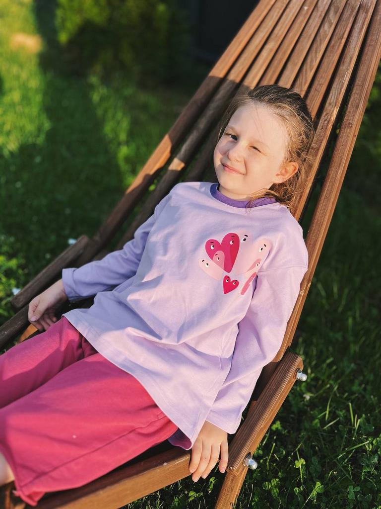 Сердца на лиловом