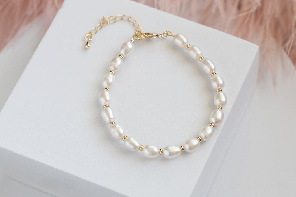 Браслет из натурального жемчуга