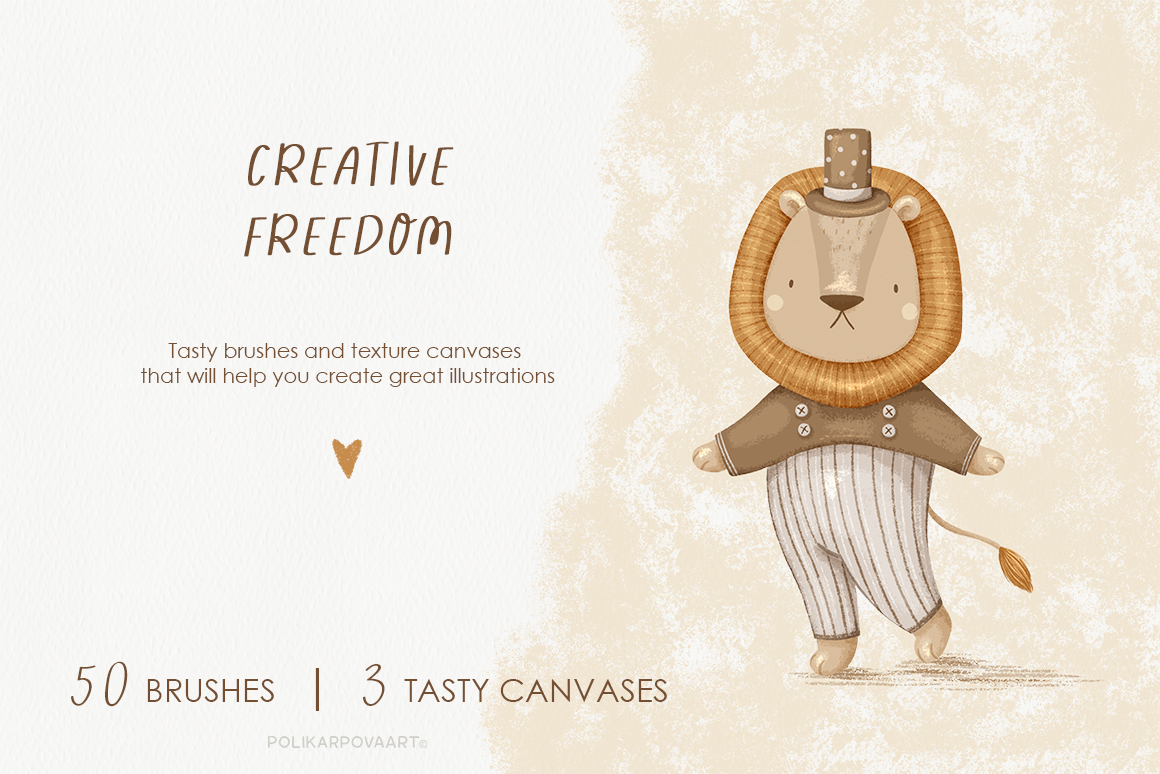 "Tasty Brushes" - texture brushes and canvases for Procreate