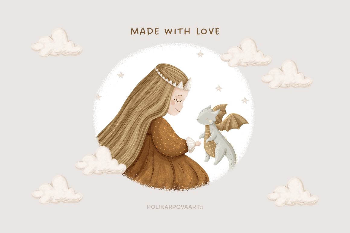 Collection "Fairytale" - magical illustrations, compositions and patterns