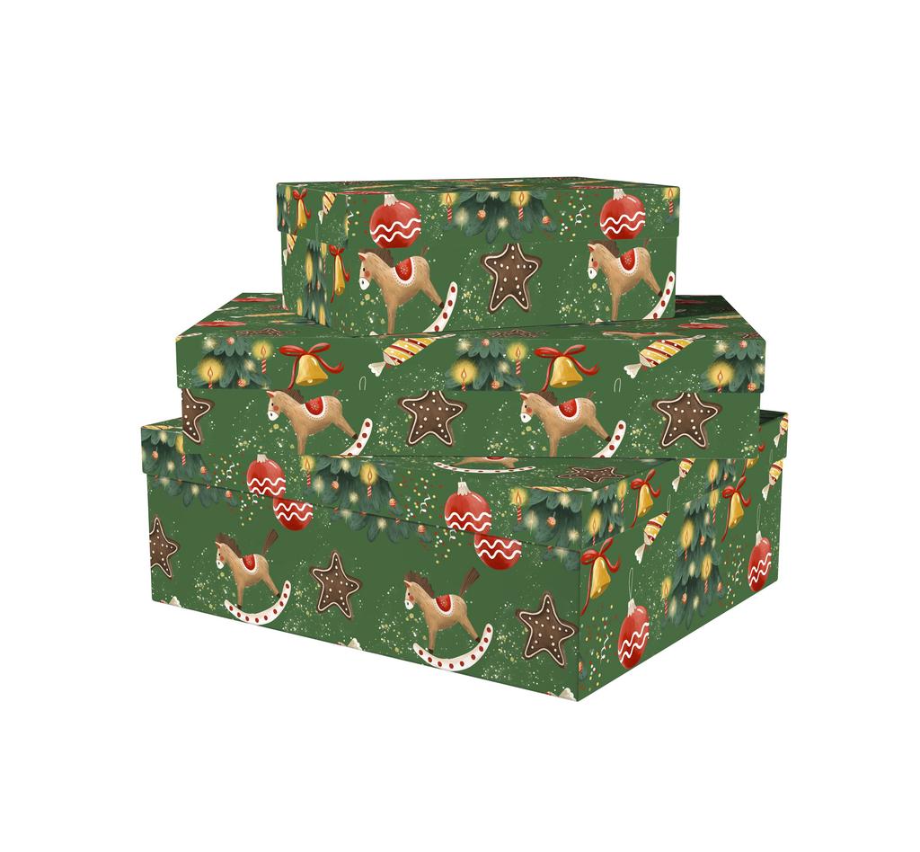 Коробка Деревянные Лошадки