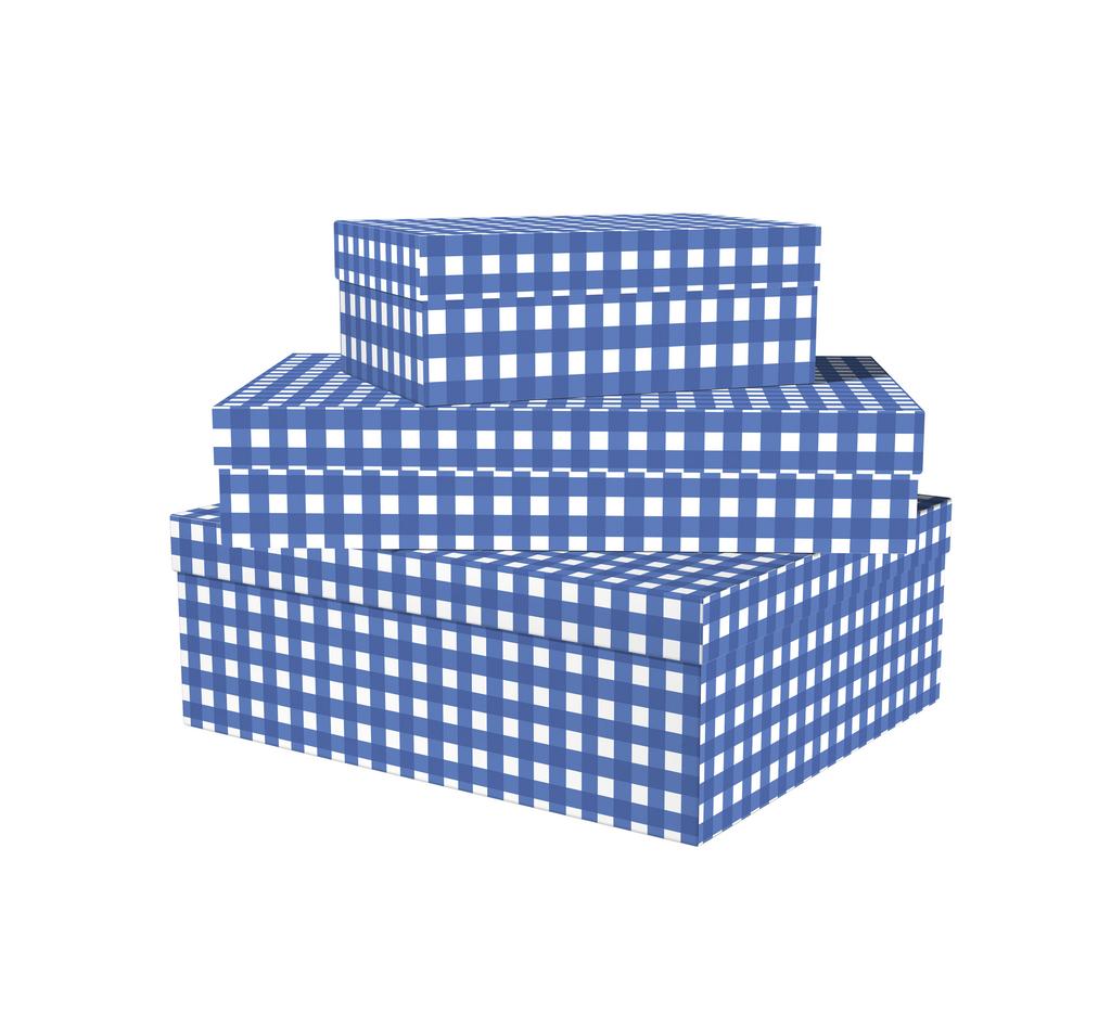 Коробка Синяя Клетка