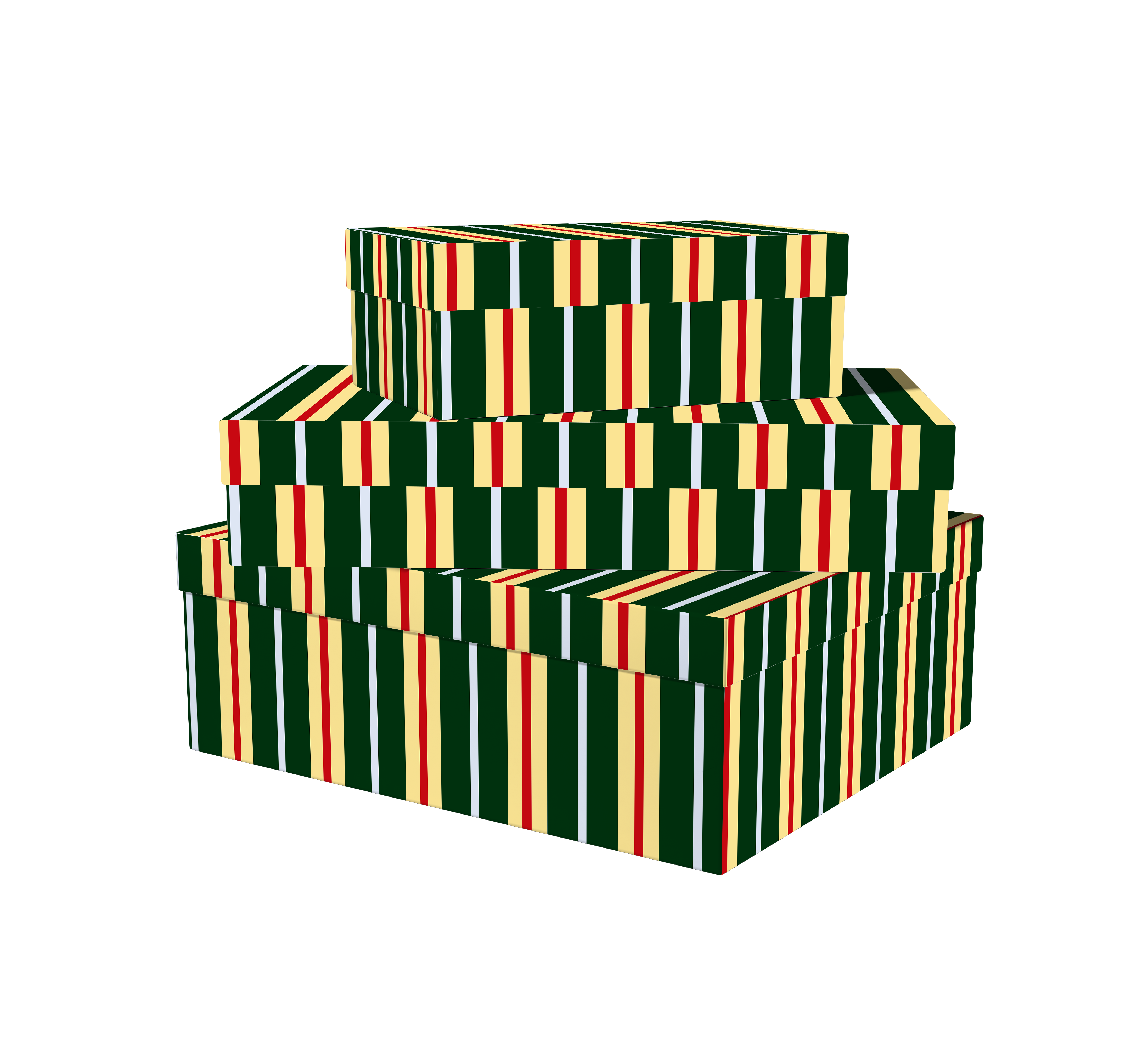 Коробка Полосатая елка